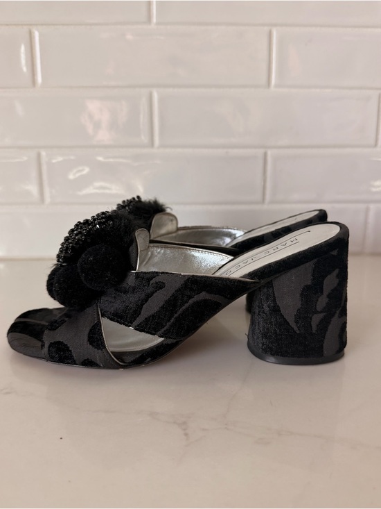 Shoes - Marc Jacobs Women's Aurora Pompom Mule sandals in black size 36